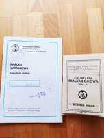 Instrukcje obsługi z okresu prl - pralki wirnikowe - 1960  i  1986 r.