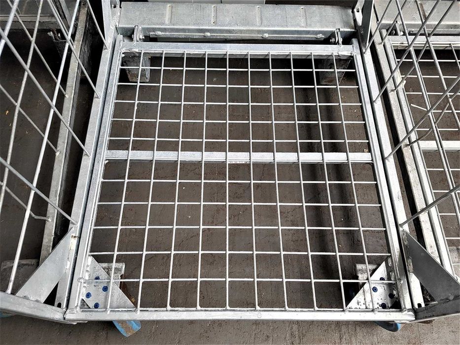 Wózek Transportowy Magazynowy Gniazdowy Kurierski Kosz Siatkowy Rollko