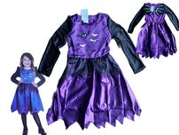 Strój Karnawałowy Przebranie CZAROWNICA Wiedźma Nietoperz  Halloween