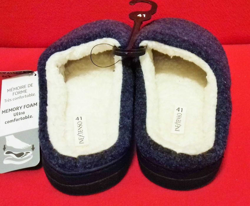 Bambosze męskie nowe ciepłe kapcie filcowe 41