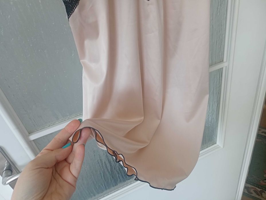 Satynowa koszulka nocna,L