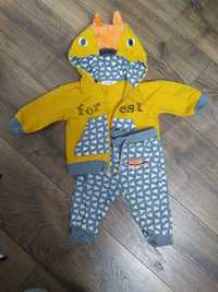Komplet niemowlęcy lisek bluza + spodnie, rozmiar 68, Coccodrillo