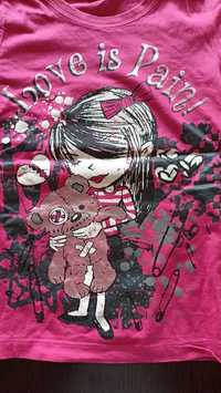 T-shirt bluzka różowa rozm. 116