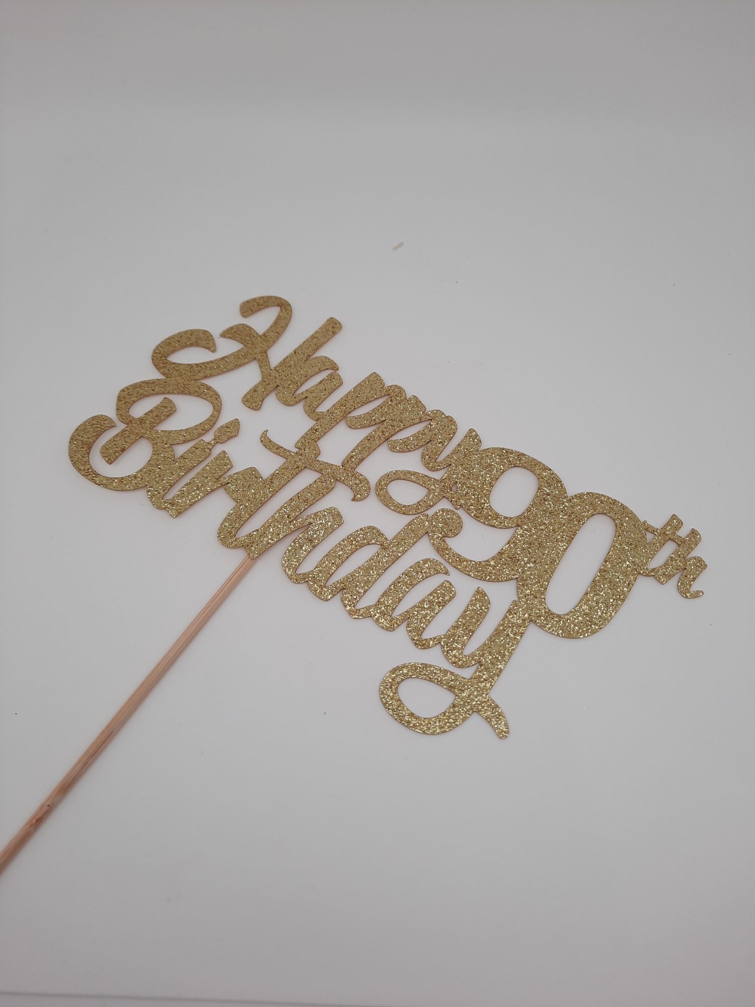 Topper na tort Happy Birthday 90'te urodziny