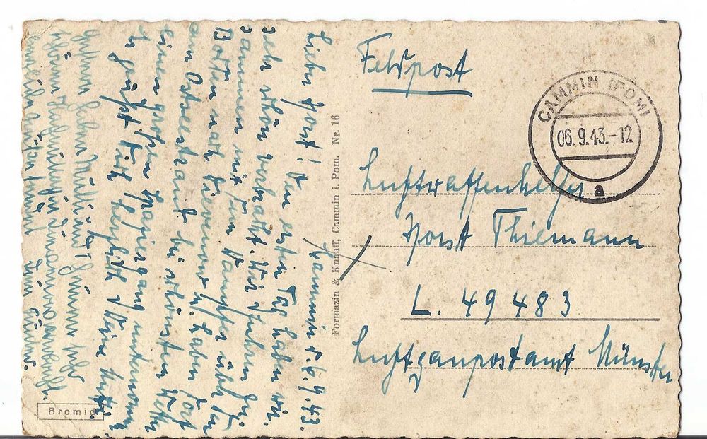 Dziwnow Dievenow Solbad Kinderheim 1943 Świnoujście