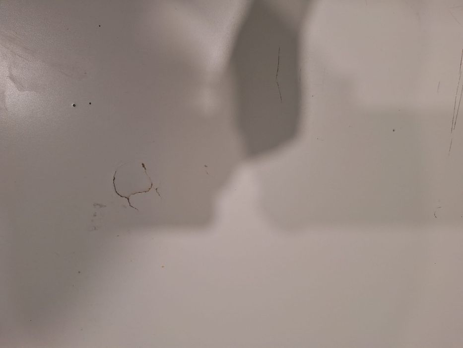 MICKE Secretária, branco, 142x50 cm