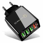Ładowarka Sieciowa 3Xusb + Usb Qc3.0