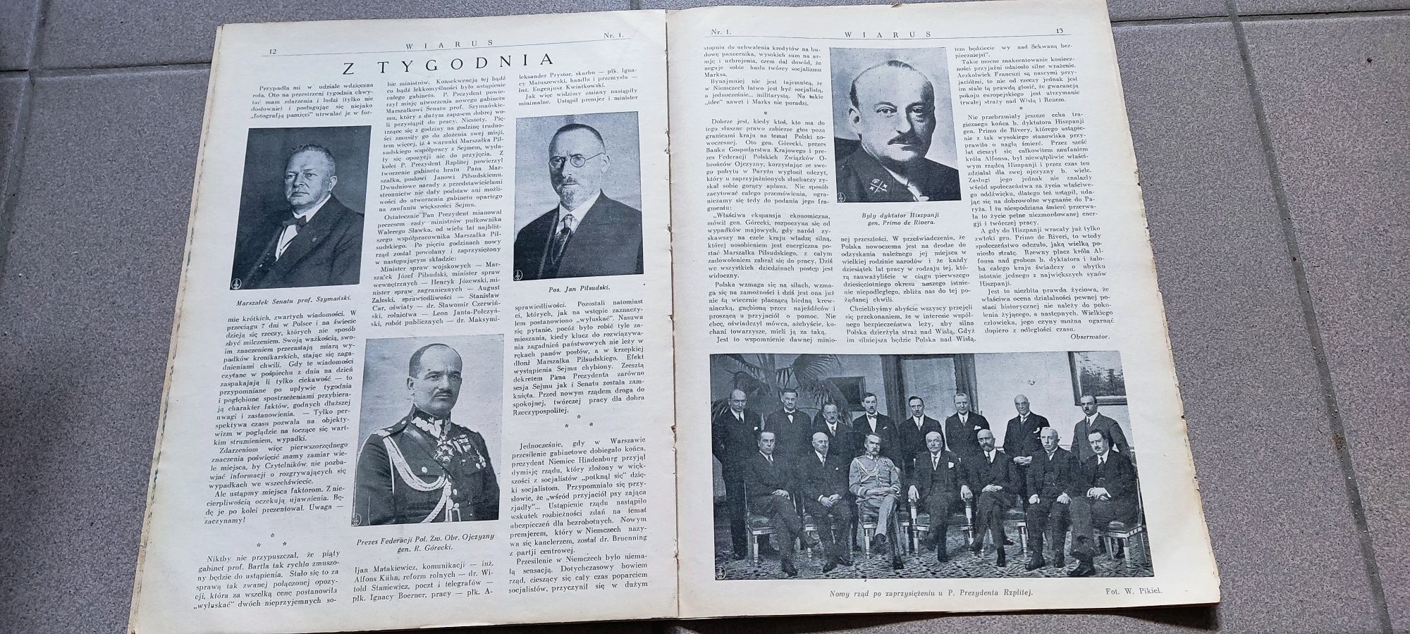 Wiarus 1930 czasopismo gazeta wojskowa przedwojenne Polska 2 RP