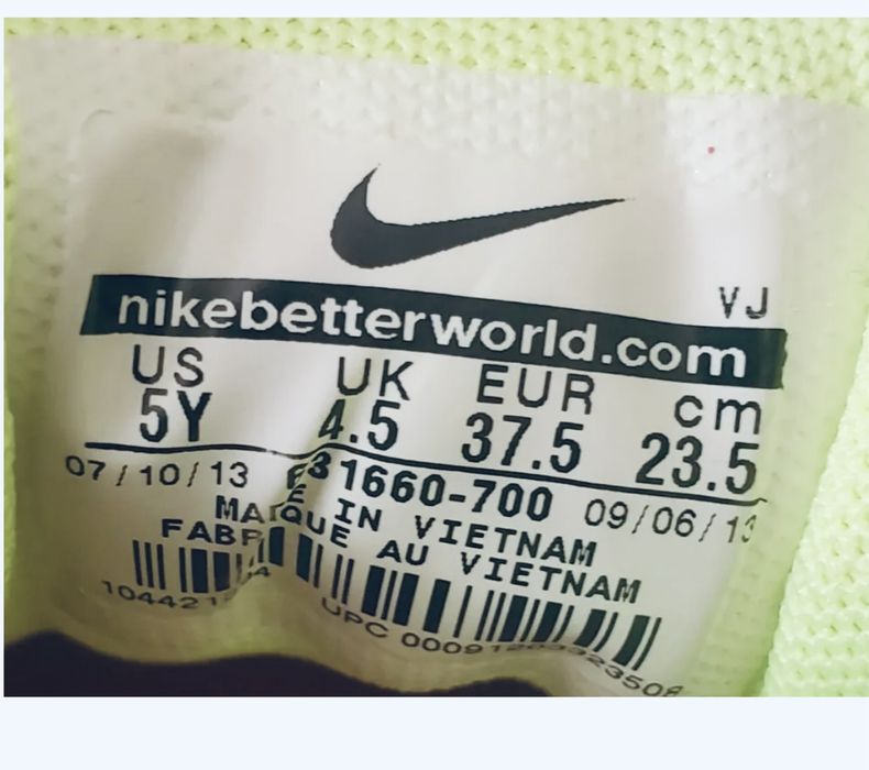 Nike Tailwind 6 US Size 5Y 631660-700 Кросівки сітка
