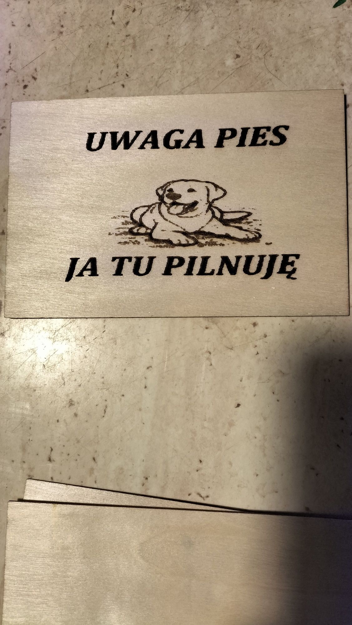 Tabliczka Uwaga Pies