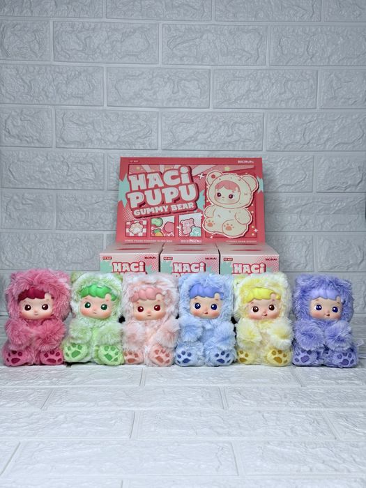 Оригінал ! HACIPUPU Gummy Bear Series-Vinyl Plush Pendant Blind Box