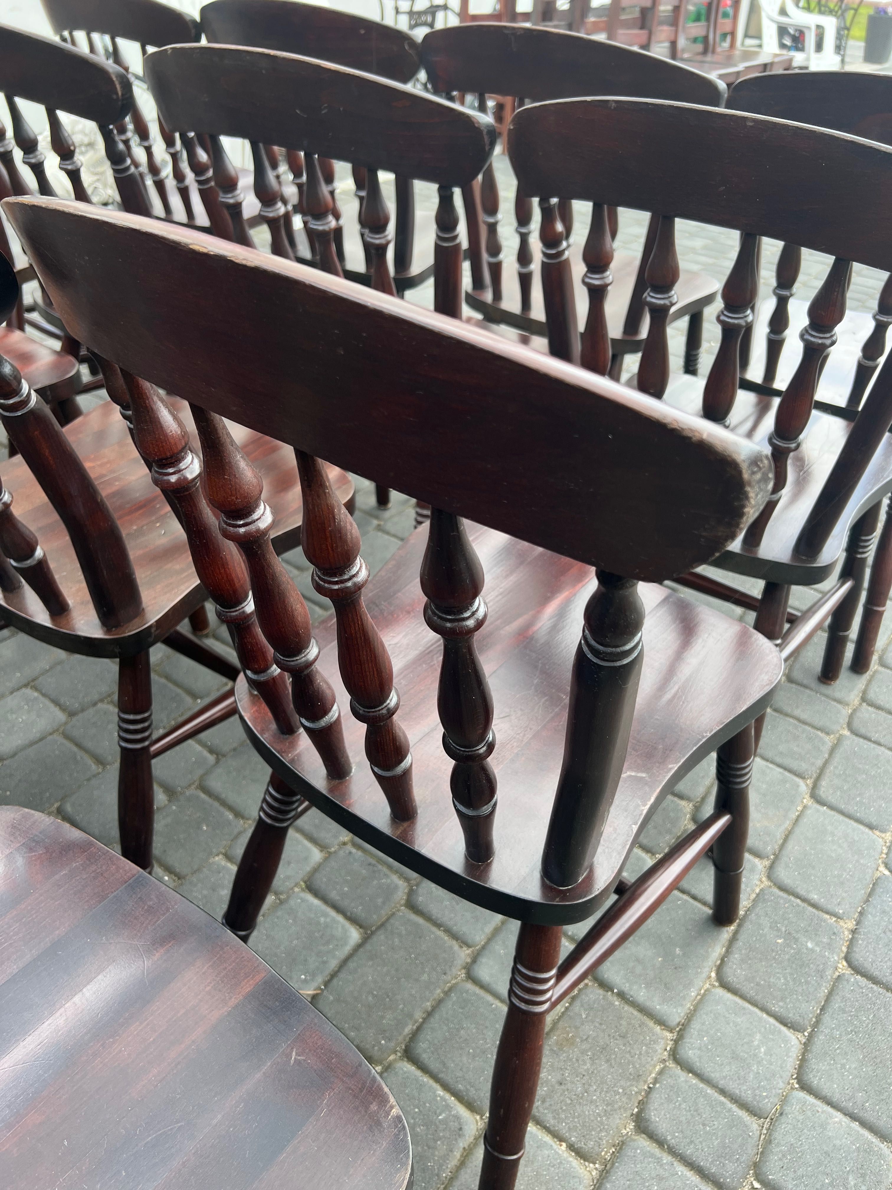 Krzesła drewniane patyczaki PRL
