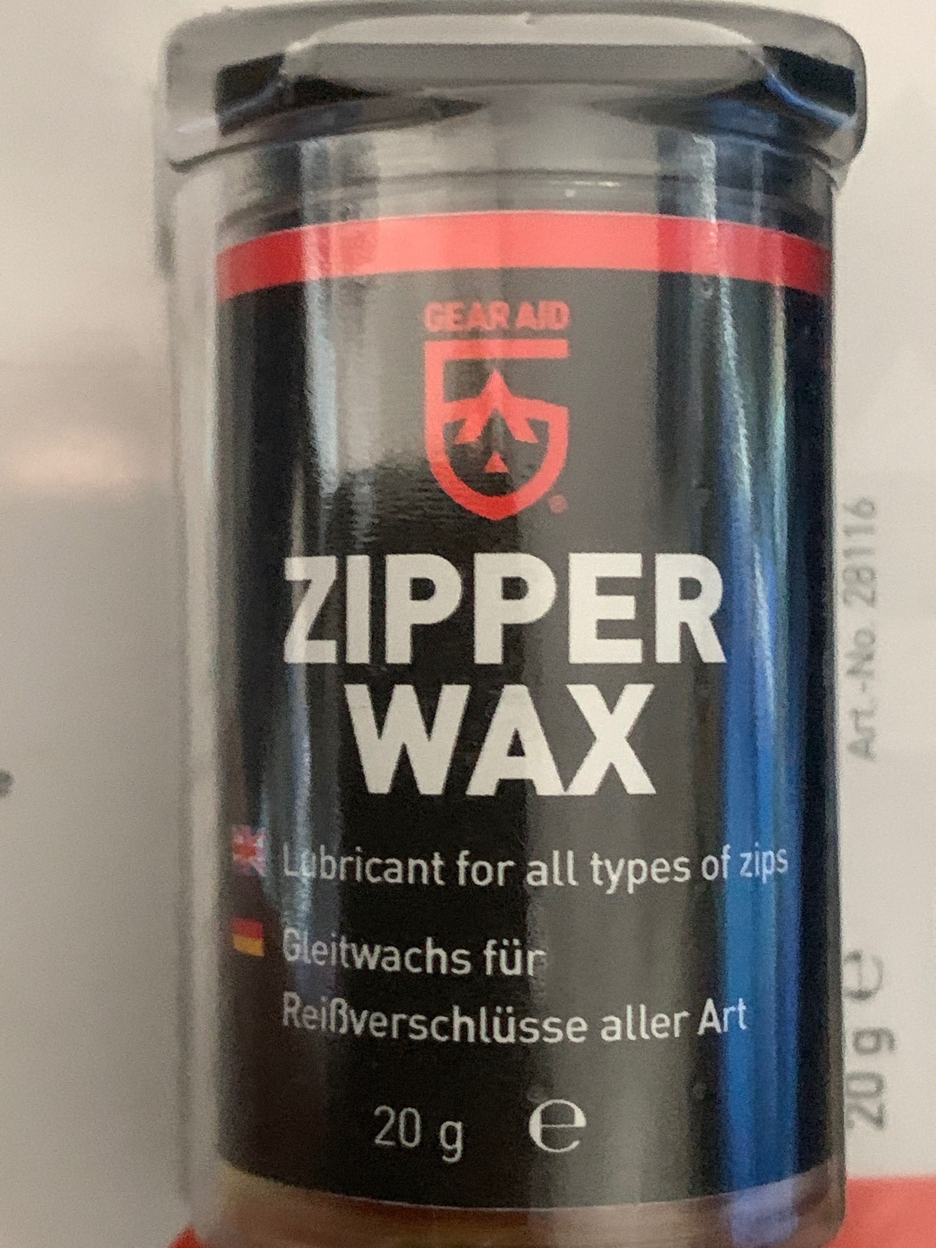 Wosk do zamków błyskawicznych Ziper Wax