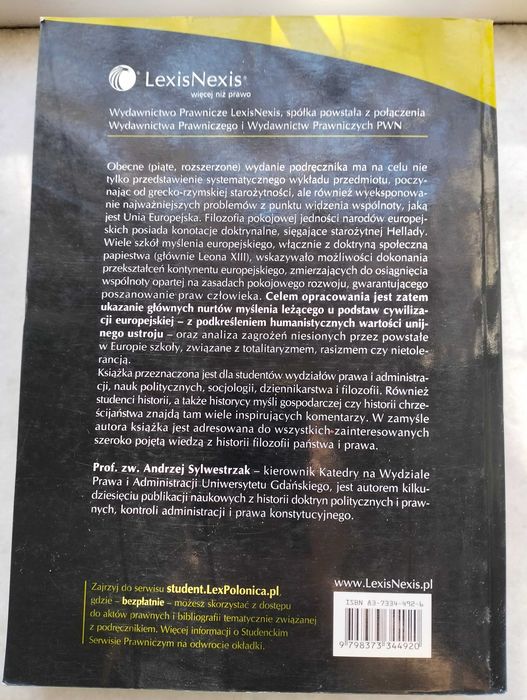 Historia doktryn politycznych i prawnych - Sylwestrzak