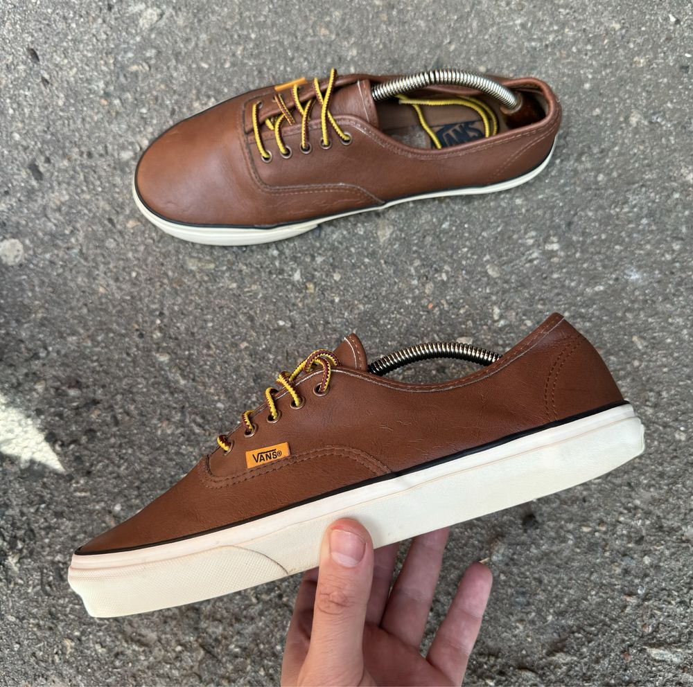 Vans aurhentic leather мужчкие оригинальные кеды 44.5 размер