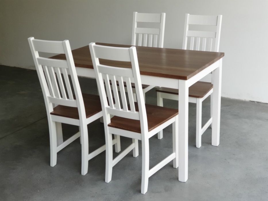 Zestaw -stół + 4 krzesła biały do kuchni restauracji baru PRODUCENT!!!