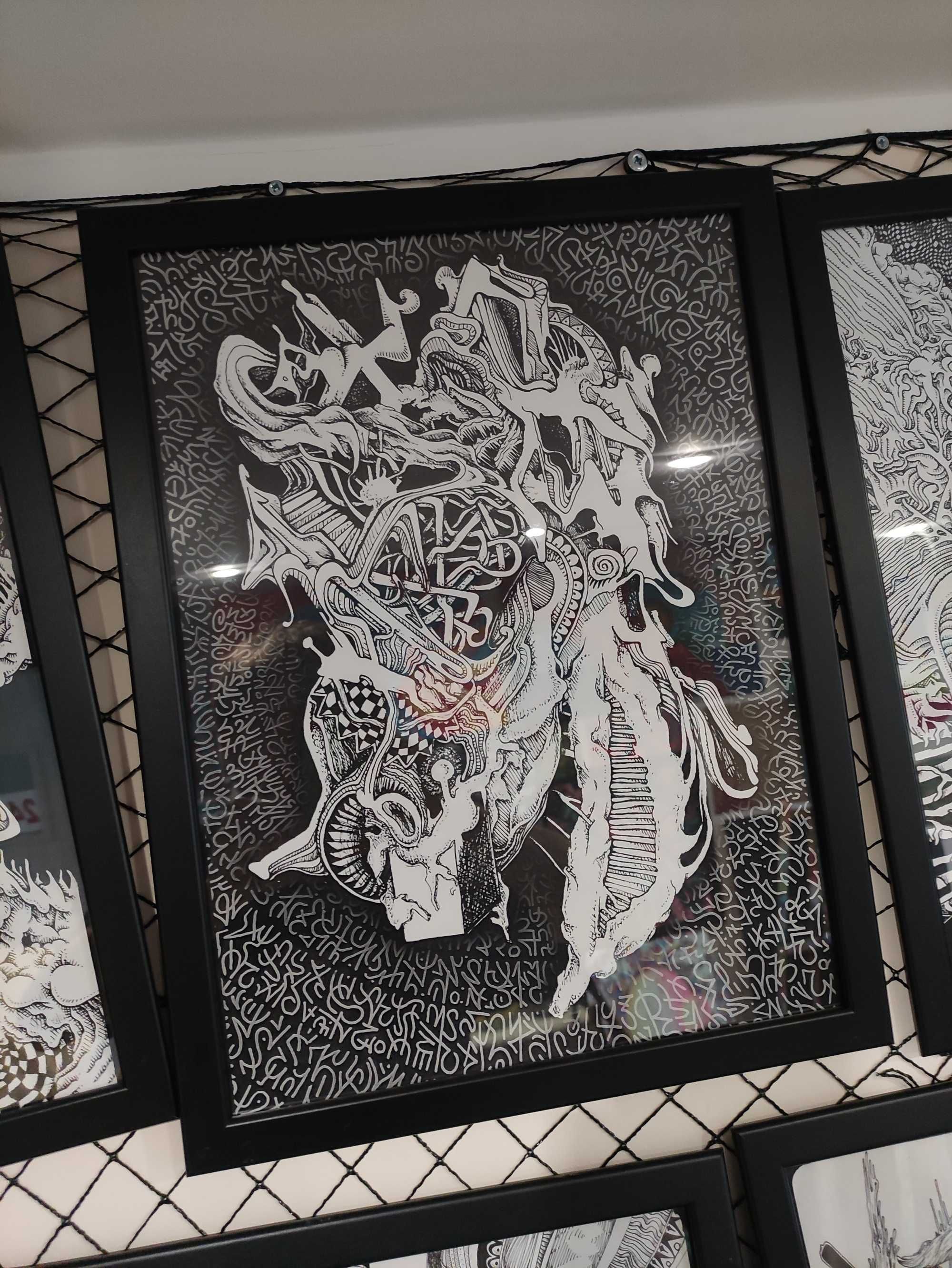 Obraz "PĘKAĆ" 40x30 Abstrakcja Surrealizm  limitowana kolekcja grafik