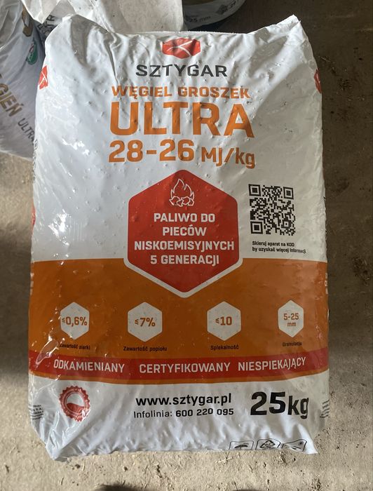 Ekogroszek SZTYGAR ULTRA 28 MJ wysoka jakość