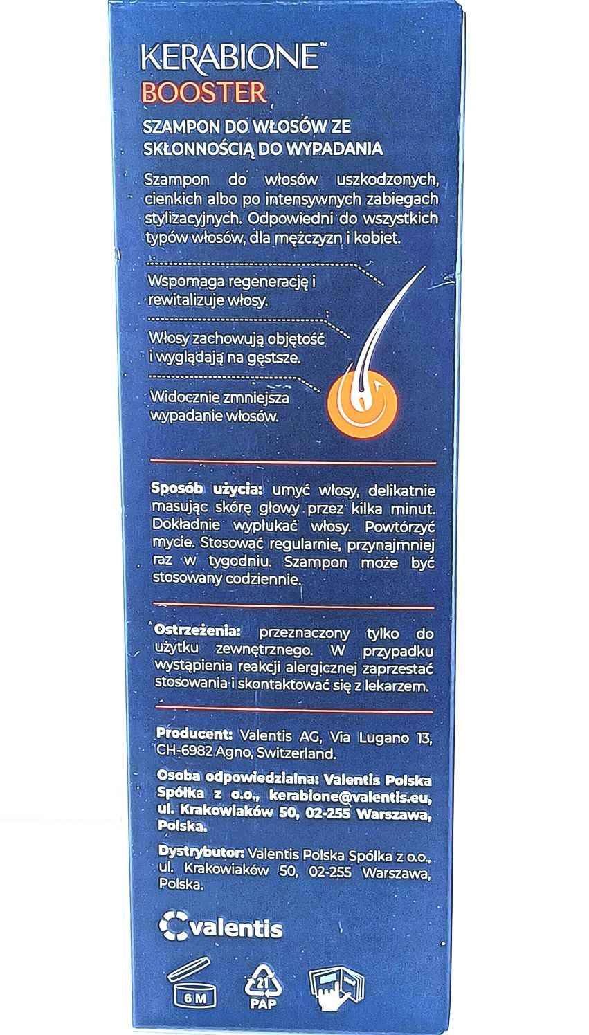 Kerabione szampon 200 ml NOWY włosy wypadające