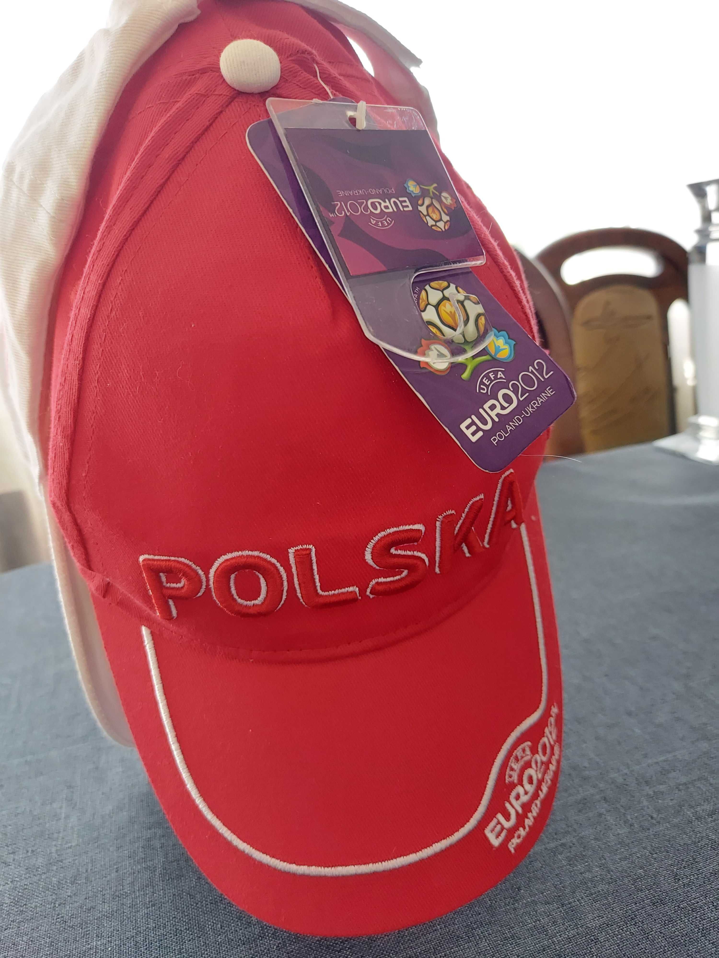 Czapka z daszkiem, euro 2012,kolor czerwony