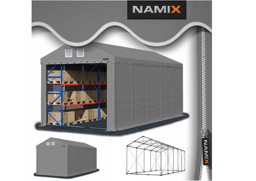 *** PROMOCJA *** Namiot PRESTIGE 6x10-4m hala magazynowy WZMOCNIONY