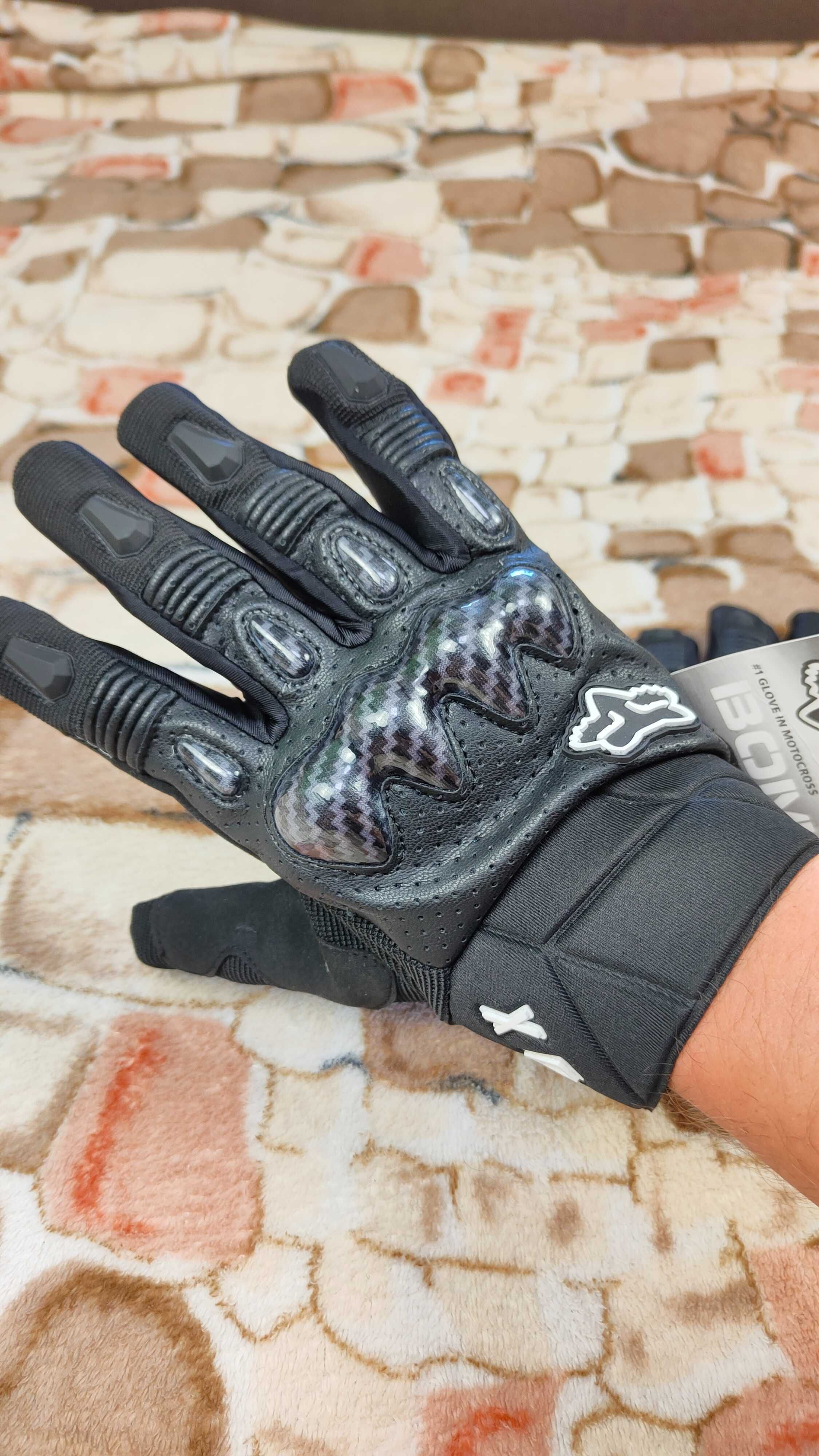 FOX Bomber рукавиці на мотоцикл перчатки фокс защита