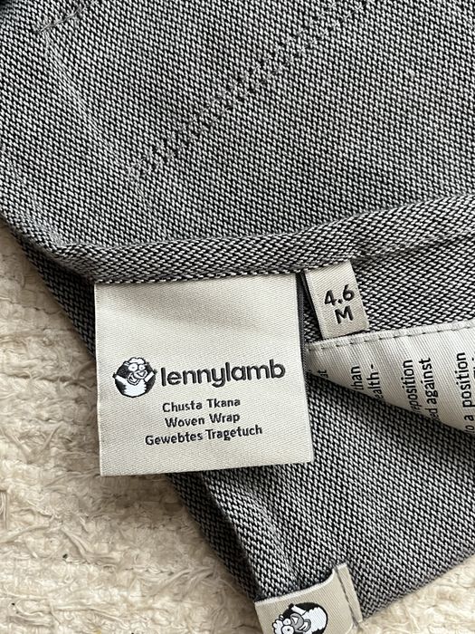 Chusta tkana do noszenia dzieci niemowląt Lennylamb rozmiar 4 6 mies