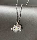 Srebrny naszyjnik hello kitty