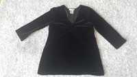 Czarna aksamit zamszowa tunika bluzka Old Navy może być ciążowa r S/M