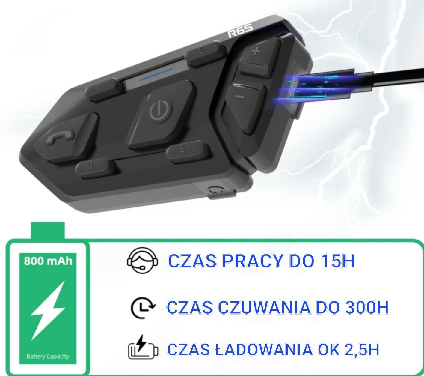 INTERKOM MOTOCYKLOWY R6S Następca Ejeas V6pro Wayxin R6 Vnetphone V6