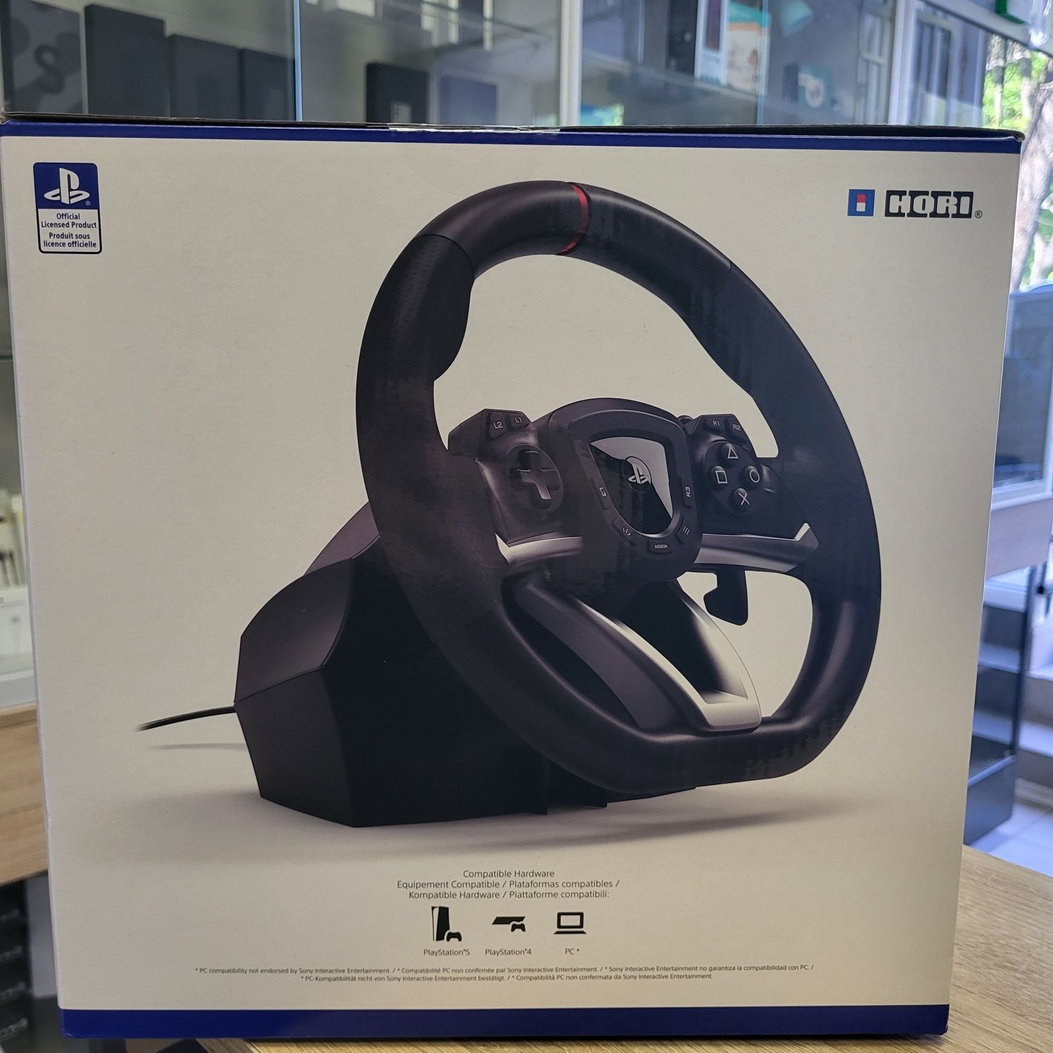 Комплект (кермо, педалі) Hori Racing Wheel APEX PS4/PS5/PC (SPF-004U)