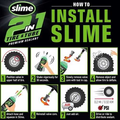 Герметик для безкамерок Slime Premium 2-in-1 3.8 л