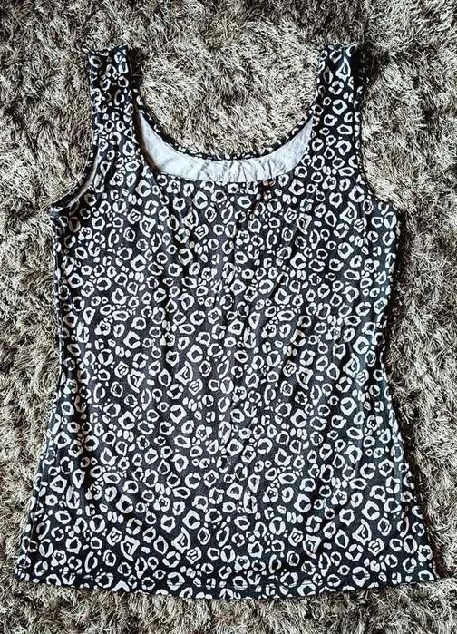 Bluzka leopard bez rękawów rozmiar L ( pasuje też na M ) stan idealny