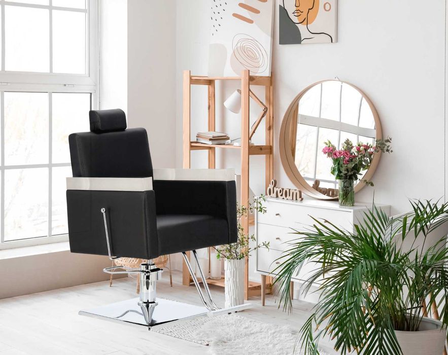 Перукарське крісло Brano барберське гідравлічне підставка для ніг