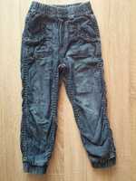 jak nowe H&M 110 spodnie zimowe ocieplane jeans dla dziewczynki