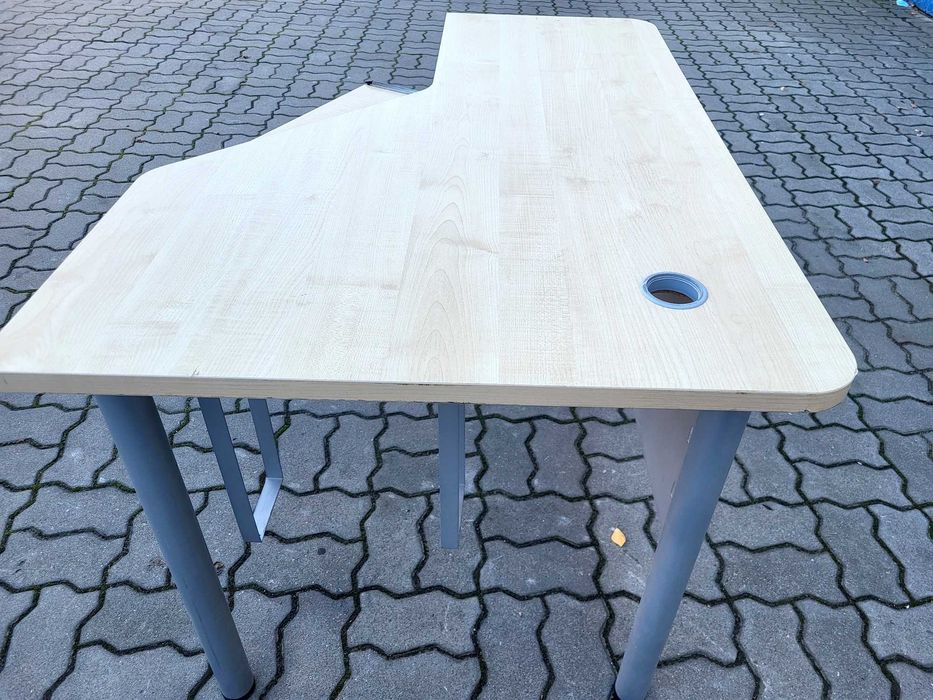 Duże Biurko narożne, z szufladą 120cm