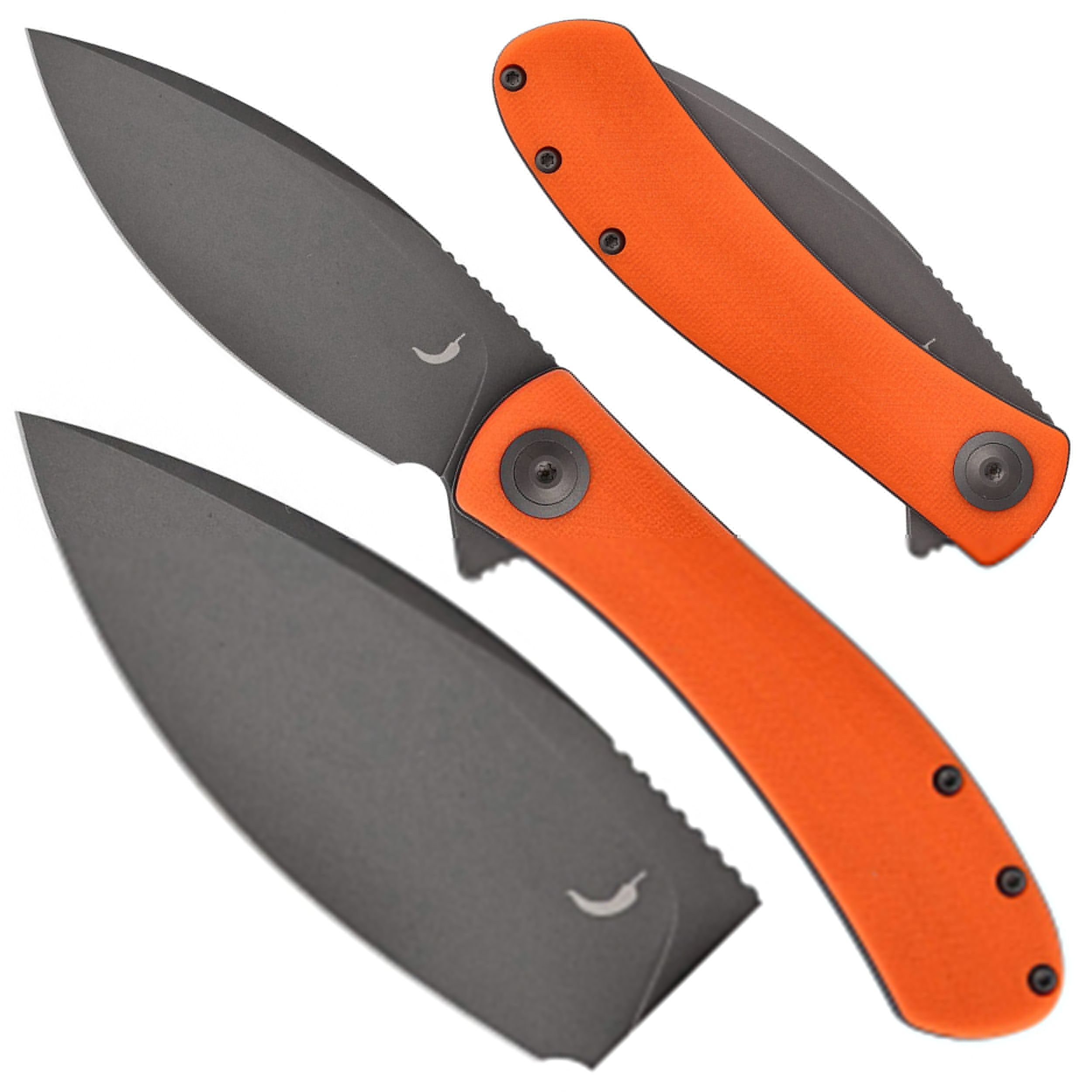 Nóż składany Trollsky Knives Mandu pomarańczowy G10 (MT009)