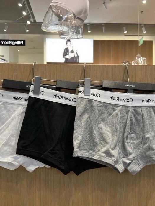 Bokserki męskie Calvin Klein – zestaw 3 sztuk: czarne, białe, szare