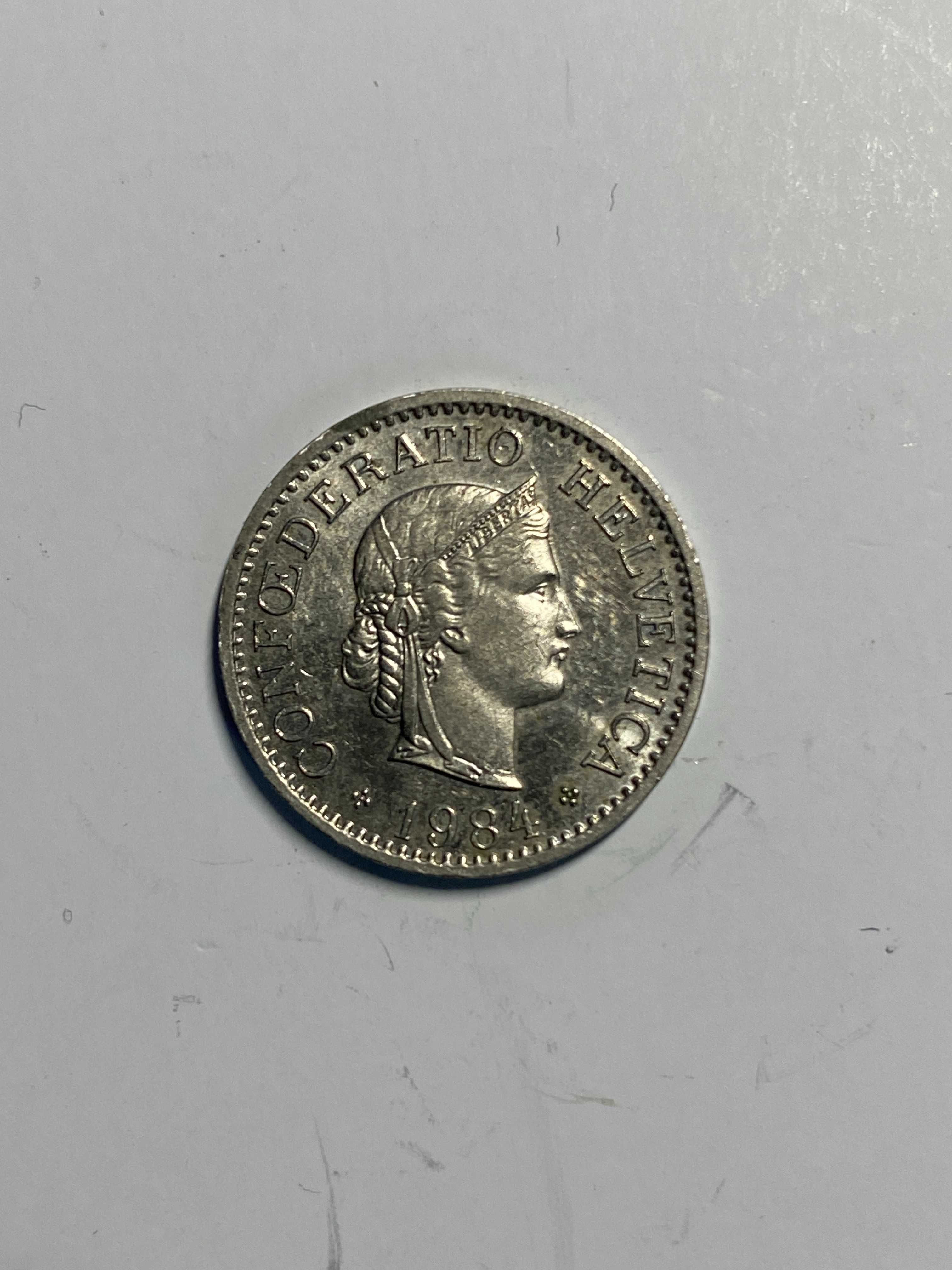 Moneta Szwajcaria - 10 rappen centym 1962 / 1984r