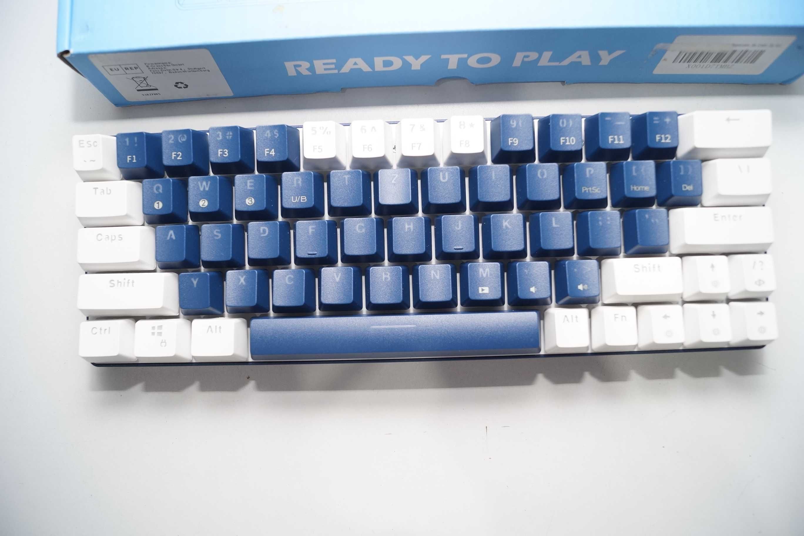 HUO JI CQ63 Kompaktowa Bezprzewodowa Mechaniczna Klawiatura RGB