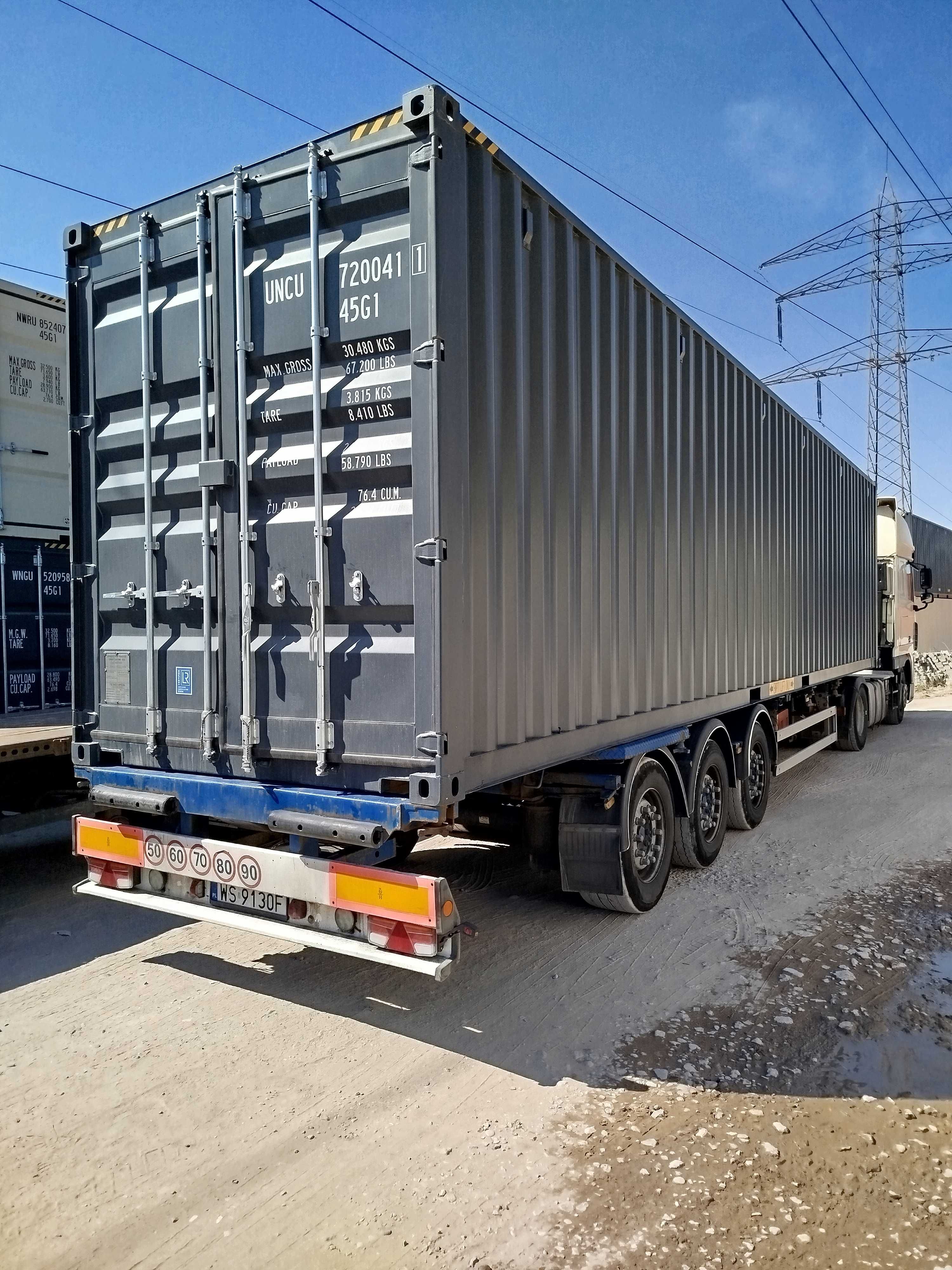 Kontener morski magazynowy budowlany 40 HC OW – One Way – TS-CONT