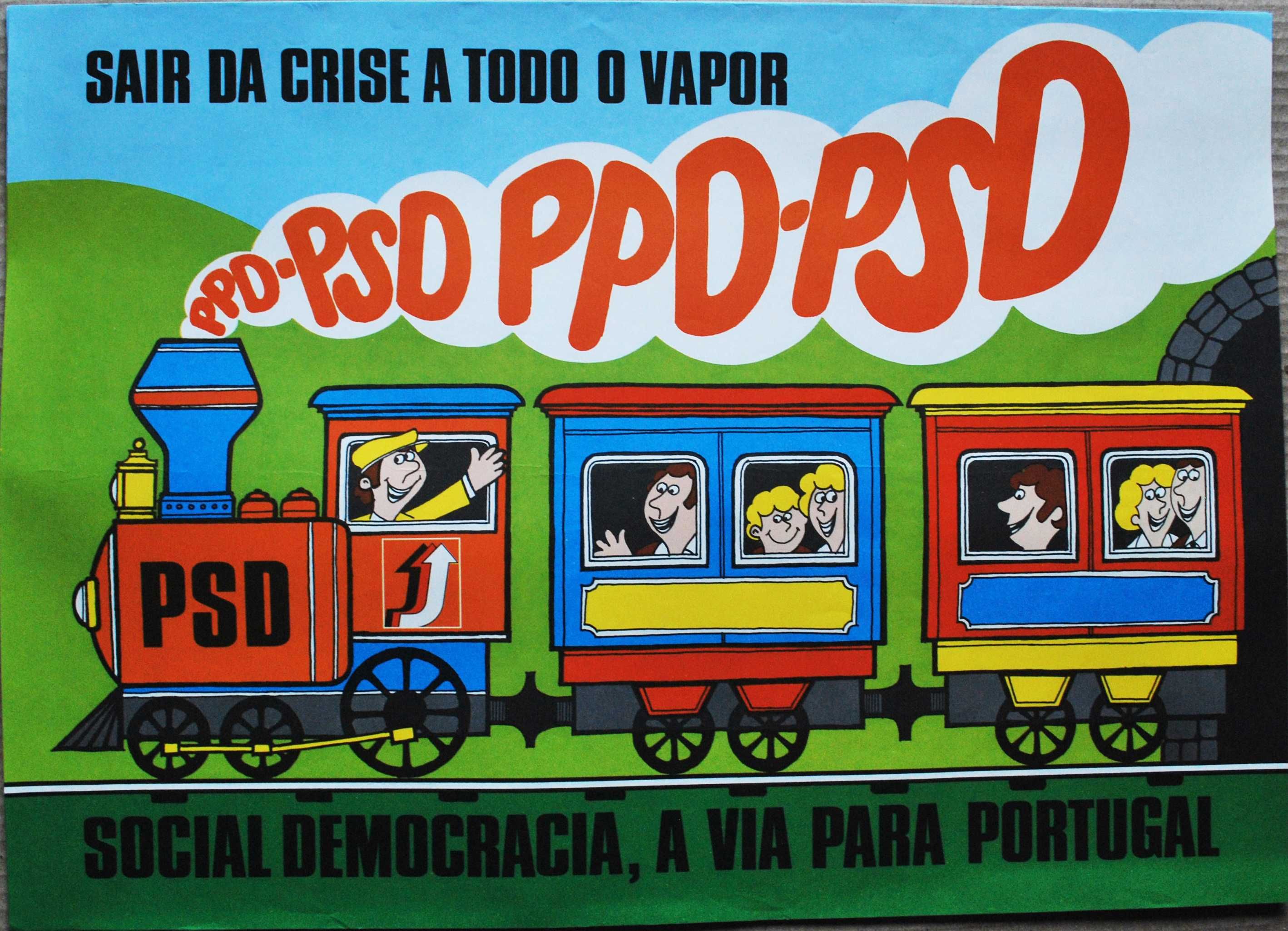 Cartazes políticos / propaganda PPD/PSD – TSD – JSD - AD