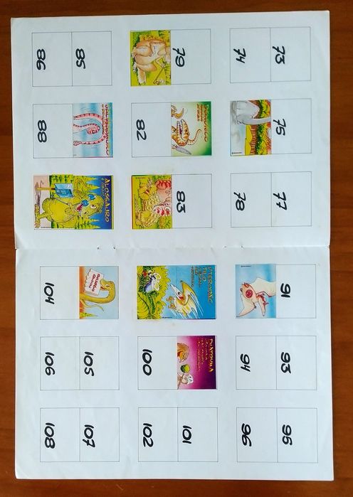 Caderneta cromos "LOUCOSSAUROS"da Europer.