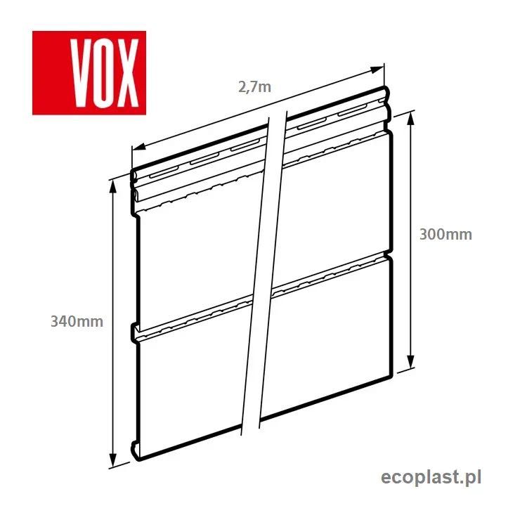Podbitka podsufitka dachowa PERFOROWANA VOX BRĄZOWA  SV-07