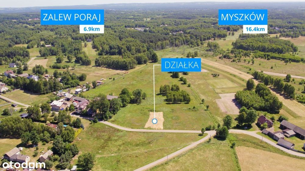 Działka w cichej okolicy.