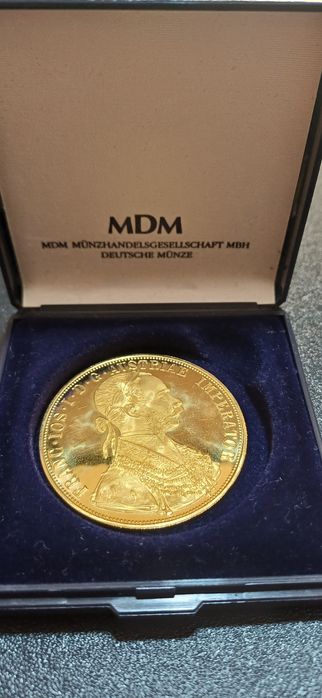 Moeda ouro Áustria 4 Ducados 1915