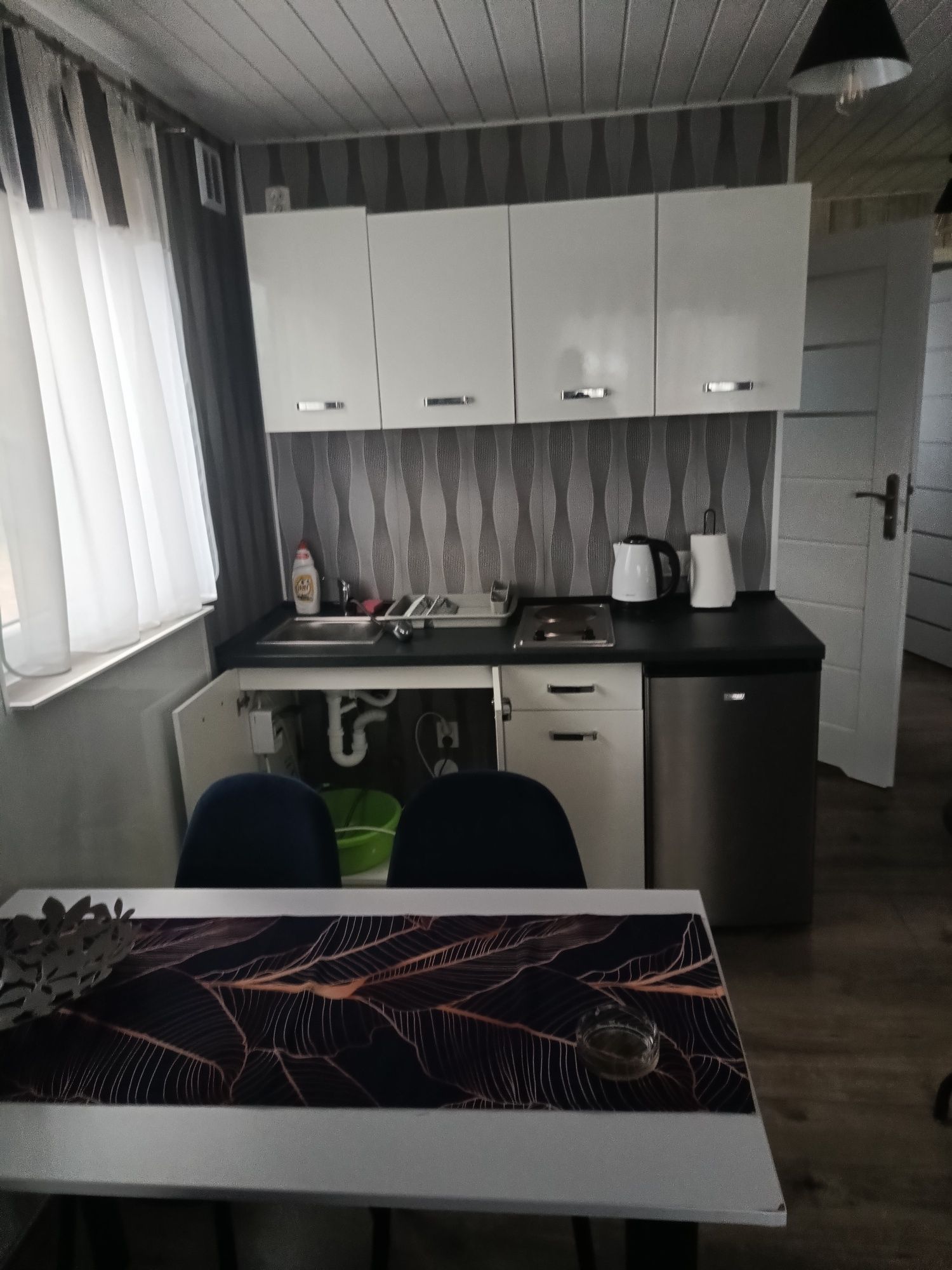 Domek letniskowy całoroczny mobilny  do przeniesienia taras Tiny house