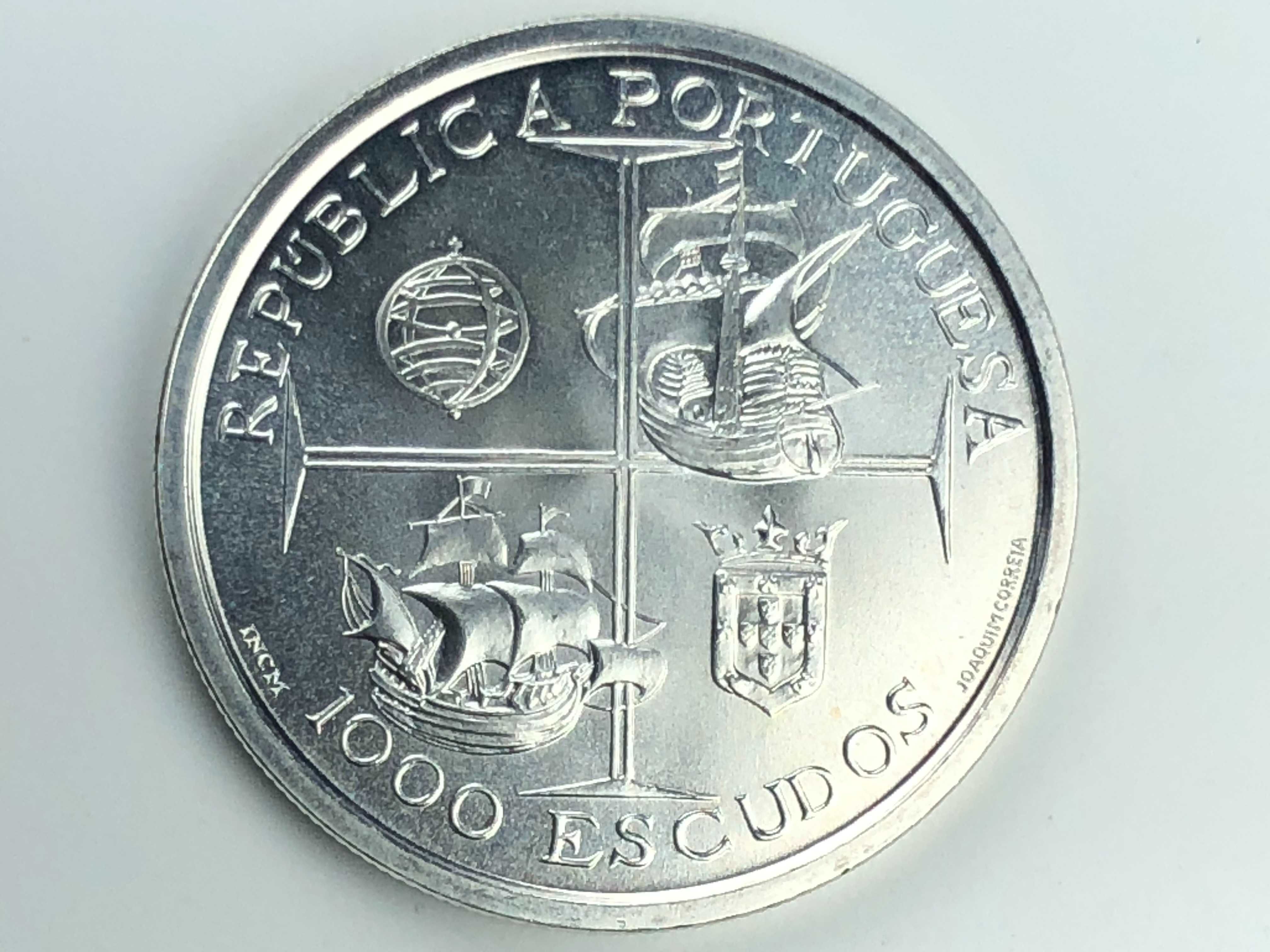 1.000 Escudos 1998 Prata Dom Manuel I