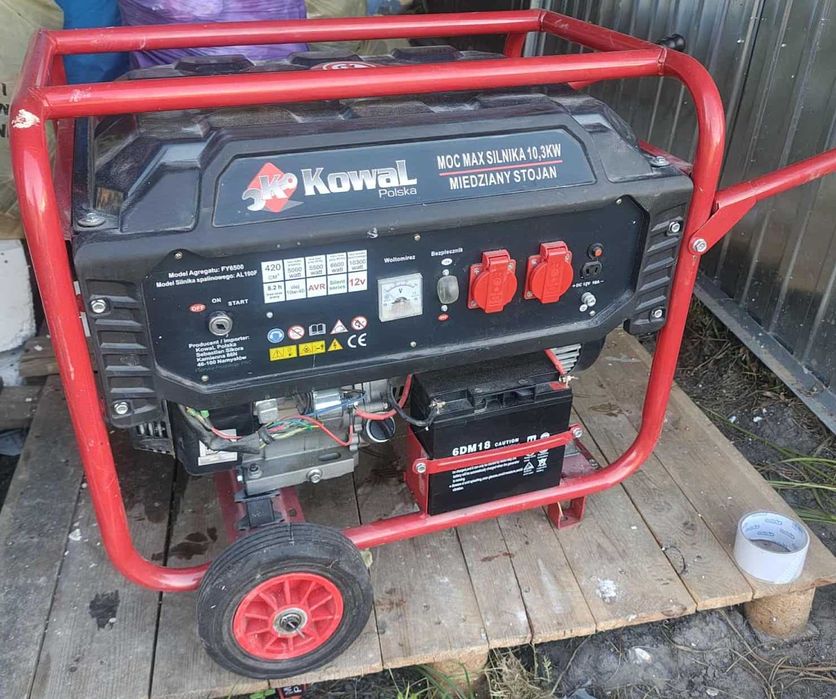 Profesjonalny agregat prądotwórczy 10,3kW, el-start KOWAL