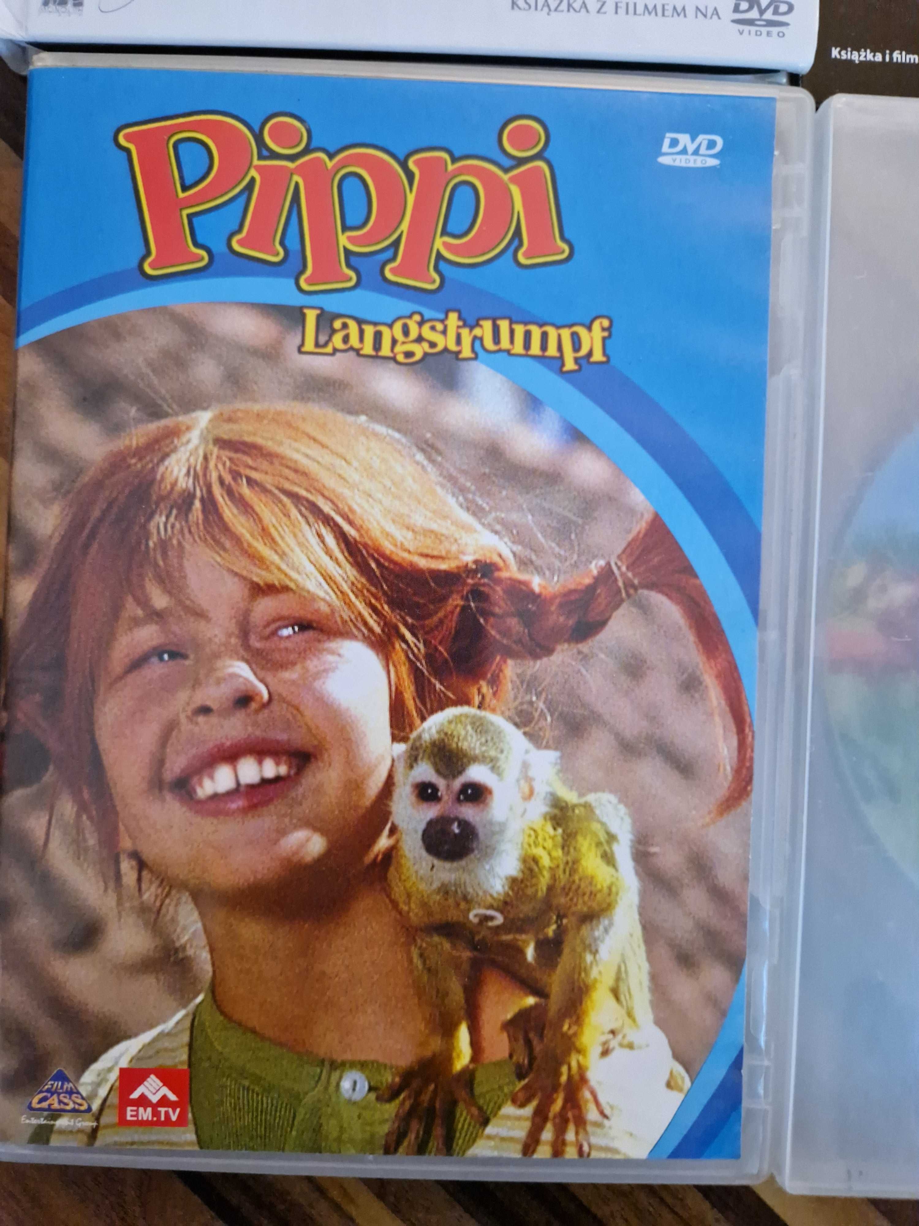 Filmy dla dzieci DVD 4 szt Królewna Śnieżka, Pippi Langstrumpf + 2